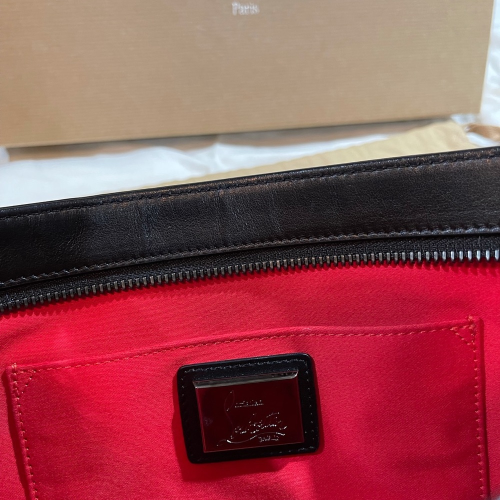 Clutch Loubiposh Spiked Black Cross Body Bag. - Picture 3 of 7